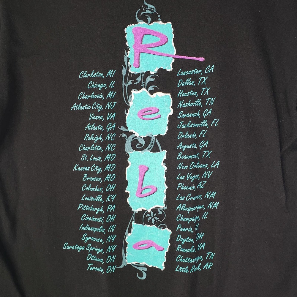 Vintage Reba McEntire Concert Tee 90s Black L Single Stitch - Picture 7 of 8